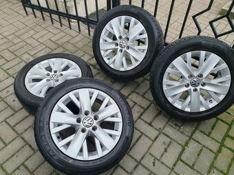 Alu kola 5x112 r16 6,5j et50 letní pneu 205/55/16 - 3