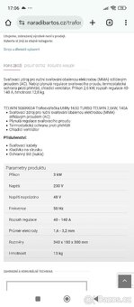 Trafosvařečka 1650,2,6kw - 3