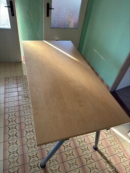 Polohovatelný psací stůl 80×160 cm, výška 60-90 cm - 3