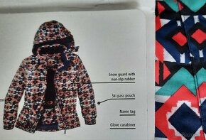 Dívčí zimní bunda o vel.146/152 - 3