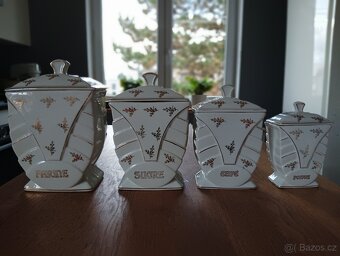 STAROŽITNÉ ART DECO PORCELÁNOVÉ KOŘENKY FRANCIE - 3