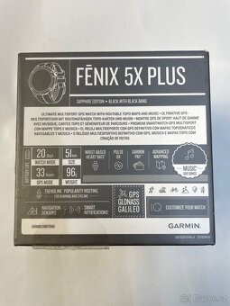 Prodám hodinky Garmin Fénix 5X Plus - 3