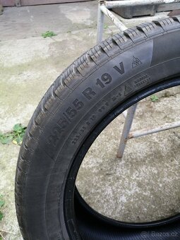 Prodám pneu Continental zimní,225/55R19,TS850P-4ks - 3