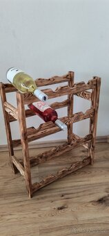 Dřevěný regál na víno - 16 lahví - 3