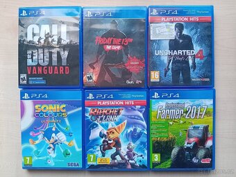 PS4 slim, 500 GB + 6 her - 3