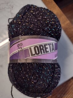 ČERNÁ PLETACÍ PŘÍZE LORETA - 3