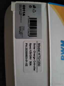 Solární regulátor KTD1230 nepoužitý - 3