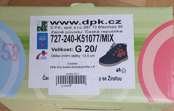Dětské botičky vel. 20 - 3