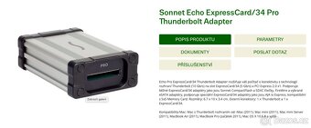Sonnet Echo ExpressCard/34 Pro Thunderbolt 2 Adapter - 3