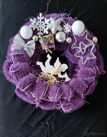 Vánoční nebo adventní věnečky možno i na zavěšení - 3