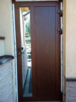 Prodám nové hliníkové dveře .Belgický profil. Aliplast - 3