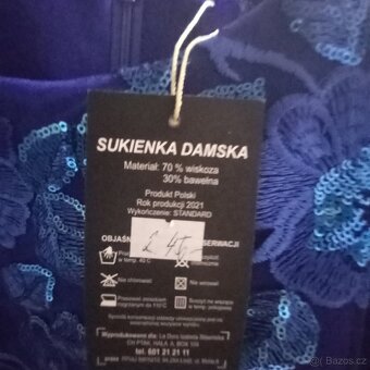 Společenské šaty velikost 58 - 3