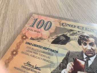 100 Septimos Louis de Funes bankovka - nizke cislo - 3