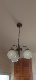 Krásný elegantní lustr s mosazí - 3