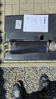 Akrapovič slip on line + Exhaust protector pro KTM SMC-R 690 - 3