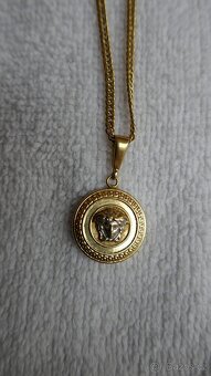 ZLATÝ ŘETÍZEK S PŘÍVĚSKEM VERSACE 8.17G//56.5CM/8MM/14 KARÁT - 3