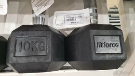 Jednoruční činka Fitforce 10 kg - 3