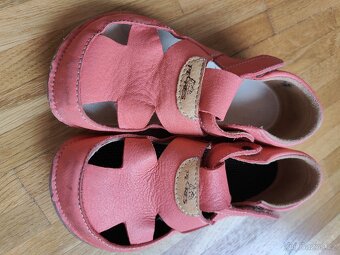 Dívčí barefoot sandalky kožené - 3
