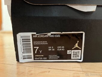 Air Jordan 1 Mid White vel. 40 - 3