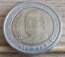 2 Euro Espaňa 1999 pšeničnoražba - nabídněte sumu - 3
