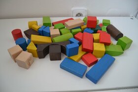 Dřevěné kostky 50 ks - 3