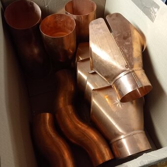 Cu (měděné) příslušenství ke žlabovině - 3