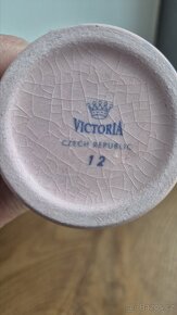 Růžová amfora s uchem - 18,5 cm - 3