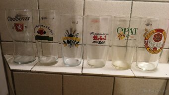 Pivni sklenice, tretinky,pullitry. - 3