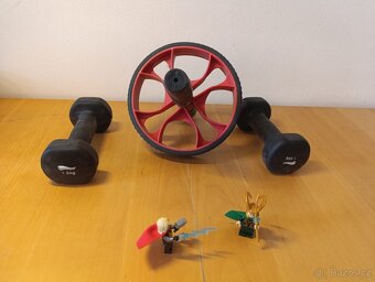 Prodám činky a kolo na posilování břišních svalů - 3