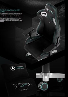 Herní křeslo EPIC Mercedes perfektní stav - 3