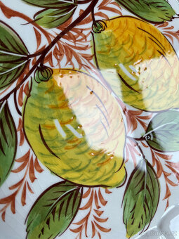 Kameninový závěsný talíř Citrony 27 cm, Moretti Itálie - 3