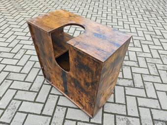 Koupelnová skříňka pod umyvadlo VINTAGE - rustikální hnědá - 3