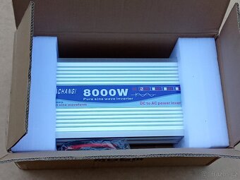 Invertor (měnič napětí) 8000W, 12Vss/230V stř., čistý sinus - 3