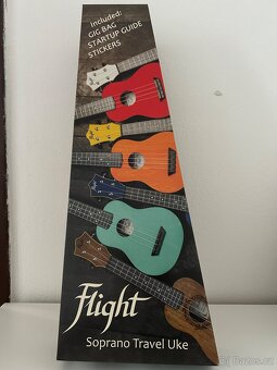 Akustické ukulele - Flight TUS-35 red, červené - 3