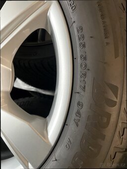Sada letní, kola Audi A4 B9 17" originální - 3