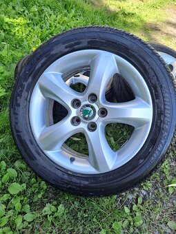 Alu kola 5x100 originál Škoda Fabia, Roomster 195/55/15 - 3