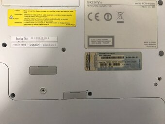 Sony Vaio, model PCG-41218M na náhradní díly - 3
