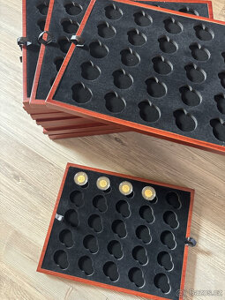 Malé plato pro 1/25oz zlaté mince Český lev 24mm v kapsli - 3