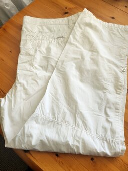 Lehounké plátěné kalhoty - bílé - 3