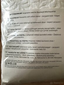 Přehoz na postel 250x230, novy, kvalitní výrobek - 3