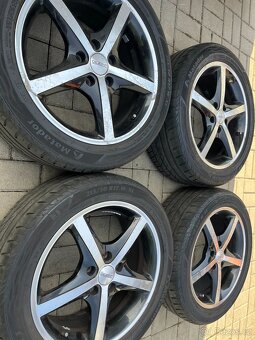 4x litá kola 5x114 R17, letní pneu 70% - 3