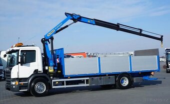 Scania P 250 - 4x2 - Valník + HR-PALFINGER PK 12002 – EURO 6 - 3