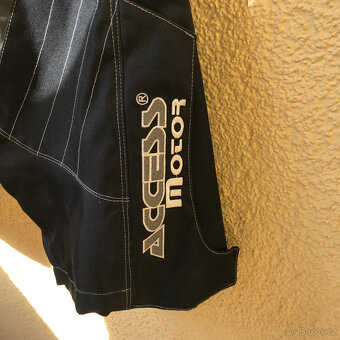 Nové kalhoty/kraťasy 2v1 ACCESS MOTOR 600D Grey Black M/30 - 3