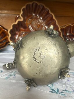 Vintage marocká postříbřená konvice na čaj - 3