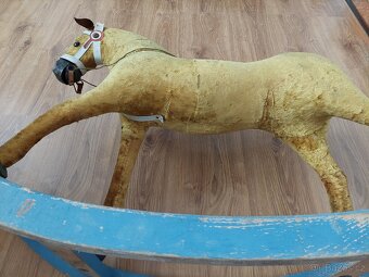 Starý houpací kůň koník - hračka retro vintage velice pěkný - 3