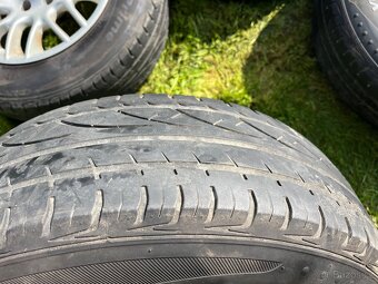 4x alu disky 5x100 R15, letní pneu - 3