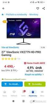 Herní monitor 27" ViewSonic - 3