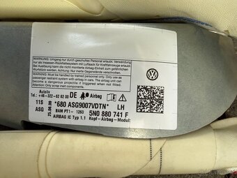 VW Tiguan stropní airbag. - 3