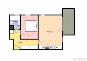 Pronájem krásného nového bytu 2+kk/B/S, 60 m2, Praha 8 - Čim - 3