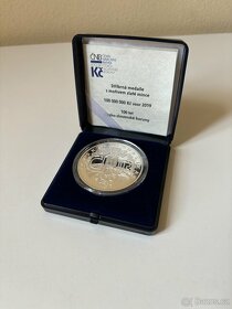Stříbrná medaile 100 let koruny, s motivem zlaté mince - 3